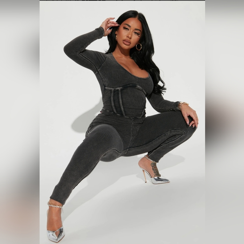 Fashionova Aspen Ribbed Jumpsuit